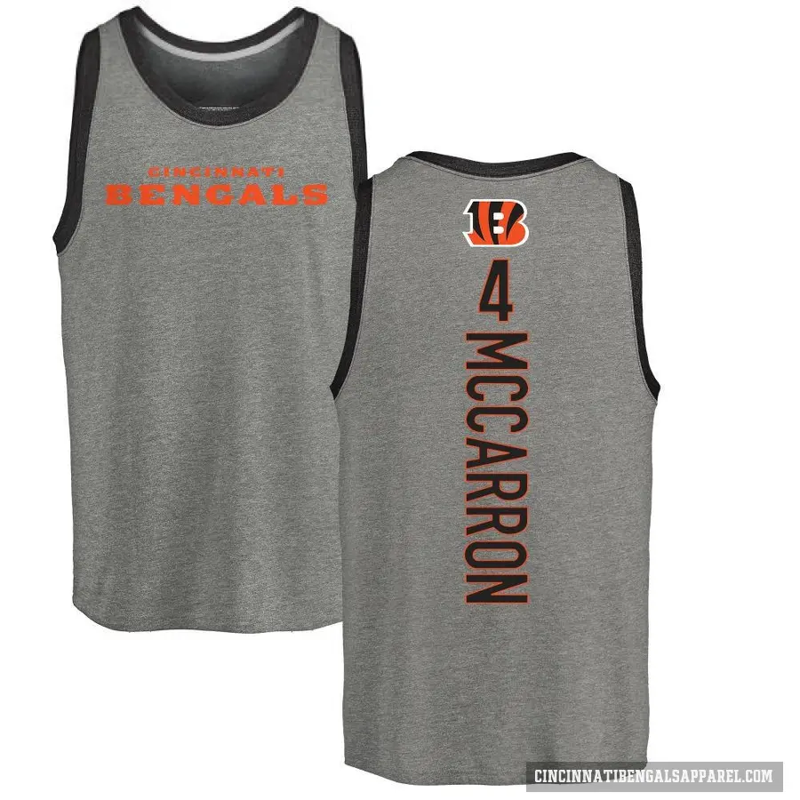 Men's ＃4 AJ McCarron Cincinnati Bengals Ash Backer Tank Top